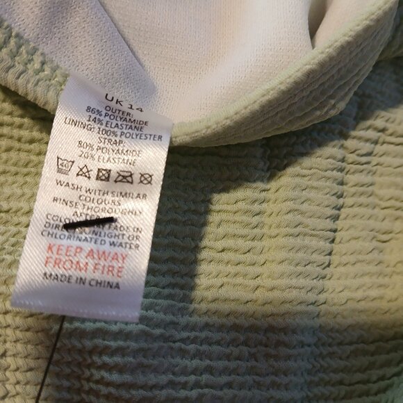 Asos Ivory Rose Women's M&M Ribbed String Tie Bikini Bottom NWT SZ 10 - Picture 7 of 7